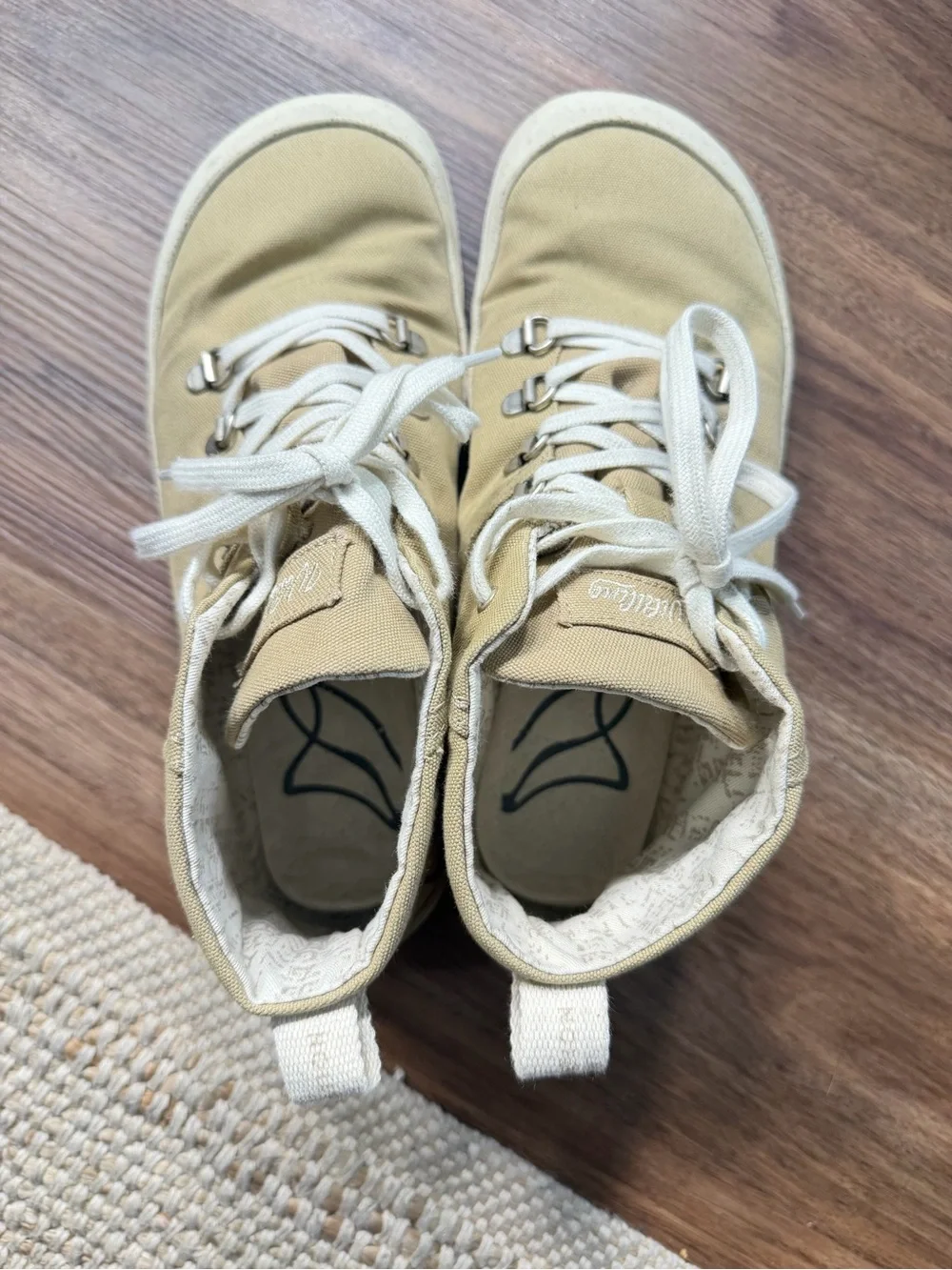 Wildlings barefoot shoes- Canvas High-Top Women's Sneakers